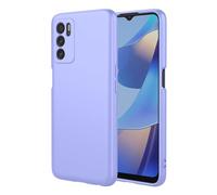 TEYYOS Funda Suave Silicone para OPPO A16/Oppo A54s/Oppo A16s, Premium Silicona Líquida Carcasa, Tres Capas Anti-Choques Ultradelgado Protección Case Cover, Púrpura