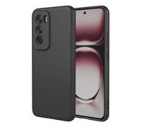 TEYYOS Funda Suave Silicone para OPPO Reno12 Pro 5G/Reno 12 Pro 5G, Premium Silicona Líquida Carcasa, Tres Capas Anti-Choques Ultradelgado Protección Case Cover, Negro