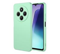 TEYYOS Funda Suave Silicone para Xiaomi Redmi 14C 4G/Xiaomi Poco C75, Premium Silicona Líquida Carcasa, Tres Capas Anti-Choques Ultradelgado Protección Case Cover, Matcha Verde