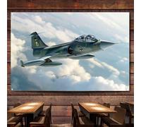 TF-104G - Póster e impresiones de aviones de caza estelar, tapiz para colgar en la pared, bandera de la Segunda Guerra Mundial de la Fuerza Aérea Alemana de la Fuerza Aérea Militar para decoración de
