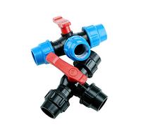 TF - Divisor de conector de manguera de jardín de 3 vías, colector de manguera, accesorios de manguera de agua resistentes, 20 mm/25 mm/32 mm/40 mm/50 mm