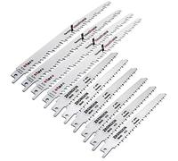 TF Juego de 10 hojas de sierra sable, hojas de sierra de sable, cuchillas de repuesto universales de acero de alto carbono (240 mm 150 mm) para corte de metal y madera