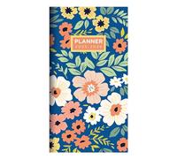 TF PUBLISHING Agenda mensual de bolsillo 2025-2026 Always in Bloom de 2 años, cuadrícula grande de 2 páginas y sección de notas a rayas en la parte posterior, planificador mensual diario para bolso,