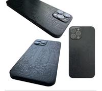 TF Skins Protector de pantalla para iPhone 12 Pro Max Skin (2 unidades) para la parte trasera y los laterales con aspecto elegante, incluye protección para la cámara contra arañazos (PCB Black)