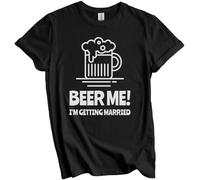 tf6jres Beer Me I'm Getting Married Funny Bachelor Party Drinking Shirt Black XXL