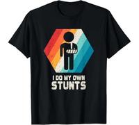 tf6jres Broken Arm Hand Wrist Elbow Injury Get Well Soon Gift T-Shirt Black M