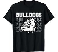tf6jres Bulldogs Mascot Team Spirit Vintage Sports Fan T-Shirt Unisex T-Shirt Black XL