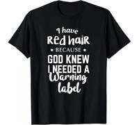 tf6jres Can't Scare Me My Wife Is A Redhead Tees You Can't Scare Gift Unisex T-Shirt Black XXL