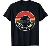 tf6jres Car Lover Gift Vintage Retro Save The Manuals Stick T-Shirt Black S
