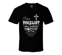 tf6jres Christian T-Shirt - I'm a Vocalist Created to Worship Black M