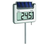 TFA 30.2026 Avenue Termómetro de Jardín Digital Solar Pantalla LCD Reloj