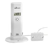 TFA 30.3305.02 Termómetro higrómetro emisor con Detector de Agua para WeatherHub (Blanco)