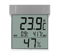 TFA 30.5020 Vision Termómetro de Ventana Digital Higrómetro Transparente