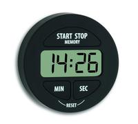 TFA 38.2022.01 - Avisador Digital de Cocina de 1 Tiempo, Color Negro