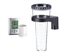 TFA 47.3003 - Pluviómetro digital con sensor remoto & 47.1001 - Pluviómetro plástico, 40 L, con Registro