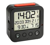 TFA 60.2528.01 - Reloj Despertador Digital, Color Negro