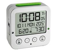 TFA 60.2528.54 - Reloj Despertador Digital, Color Plata
