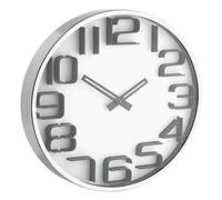 TFA 60.3016.02 - Reloj de Pared electrónico, Efecto 3D, 300 mm, Color Blanco