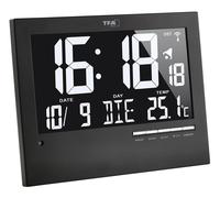 TFA 60.4508 Radio Reloj de Pared Digital Silencioso Iluminado Sala