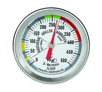 TFA Dostmann 141029 - Termómetro para barbacoa, medición de temperatura de la cámara de cocción, acero inoxidable, 18/8, color plateado