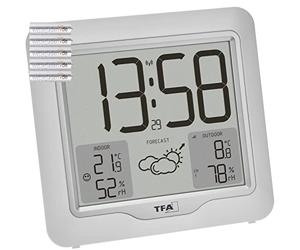 TFA Dostmann 35.1164.02 Metro Plus - Previsión meteorológica inalámbrica (con pilas), color blanco