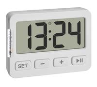 TFA Dostmann 60.2036 - Mini reloj digital con alarma, cronómetro, temporizador, ideal para desplazamientos, bloqueo de teclas