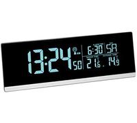 TFA Dostmann 60.2548.01 de Radio Despertador Digital con Cambio de Color y Temperatura Exterior (Negro)