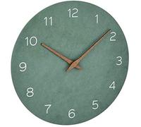 TFA Dostmann 60.3054.04 Reloj de Pared analógico, Efecto Madera, Movimiento de Cuarzo con Pila de Larga duración, Verde Jade, Tablero de Fibra de Densidad Media, 297 x 45 x 297 mm (la x an x al)
