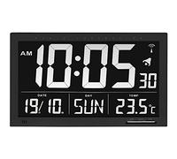 TFA Dostmann 60.4505 Digital Reloj de Pared Vesuv (Negro con baterías)