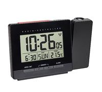 TFA Dostmann 60.5016.01. Reloj Despertador con proyector y Fuente de alimentación, Color Negro
