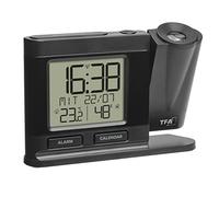 Reloj Proyector Digital TFA Temperatura Humedad Reloj Despertador DCF