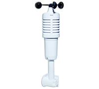 TFA Dostmann Anemómetro 30.3801.02 para estaciones meteorológicas TFA WLAN 35.8001 | 35.8002 | vía App: 35.8000, velocidad del viento, color blanco