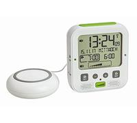 TFA Dostmann Boom Radio Despertador con Alarma de vibración (Blanco con baterías)
