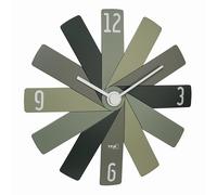 TFA Dostmann Clock in The Box 60.3020.04 - Reloj de Pared analógico, sin tictac, batería de Larga duración, para Dormitorio, Cocina, Estudio, Color Verde