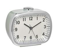 TFA Dostmann Despertador electrónico, diseño Retro, Gran Pantalla analógica, Color Menta, 110 x 60 x 92 mm