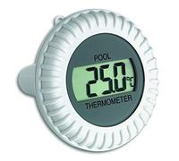 TFA Dostmann Emisor de Piscina con Pantalla, 30.3199.IT, para Estaciones de Radio TFA 30.3060, 30.3039 y 30.3053, para estanques y Piscinas, Color Blanco/Gris