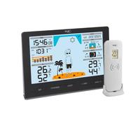 TFA Dostmann Estación meteorológica inalámbrica METEO JACK, 35.1097.01, incl. transmisor, con pronóstico meteorológico, presión atmosférica, fase lunar, salida y puesta del sol, reloj y día de la
