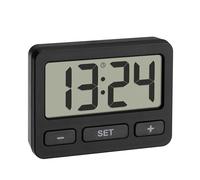 TFA Dostmann Minireloj Digital 60.2035.01 con función de Bloqueo de Teclas, Reloj de Mesa, también Adecuado para Coche, Autocaravana, Reloj para exámenes y exámenes, pequeño y manejable, con imán y