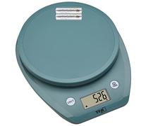 TFA Dostmann MOCHI 50.2007.20 - Báscula digital de cocina con pantalla LCD, cálculo de volumen para leche, báscula de alimentos, hasta 5 kg, ligera, con almohadillas de goma