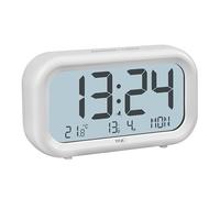 TFA Dostmann Nocta 60.2052.02 - Despertador Digital, Pantalla LCD con Gran Pantalla de Tiempo, función de repetición, Temperatura Ambiente, indicador de día de la Semana con Fecha, Alarma Fuerte