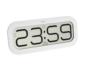 TFA Dostmann - Reloj carillón bimbam 5 Diferentes Sonidos de Gato 60.4514 (Blanco)