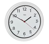 TFA Dostmann Reloj de pared exterior impermeable, 60.3078, reloj de exterior, resistente a los rayos UV, reloj de cuarzo sin radio, para piscina, terraza, jardín, balcón, 30,5 cm de diámetro, fácil de