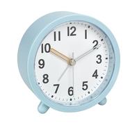 TFA Dostmann Reloj Despertador analógico con Movimiento silencioso, 60.1043.20, Reloj de Mesa con Mecanismo de Cuarzo, Funciona con Pilas, Incluye función de repetición, luz de Fondo, fácil de Leer,