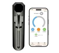 TFA Dostmann SMART BBQ 2 Termómetro de carne inalámbrico 100 m, 14.1517.01, termómetro para barbacoa, termómetro para asar, para barbacoa, horno y airfryer, apto para lavavajillas, hasta 300 °C, color