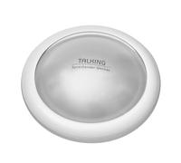 TFA Dostmann TALK2 60.2565 - Despertador parlante con Aviso de la Hora con Radio, indicación del día de la Semana/Fecha, ayudante Diario para Ciegos, Personas con discapacidad Visual, en alemán