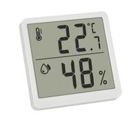 TFA Dostmann Termohigrómetro Digital Interior, 30.5059.02, Termómetro y Medidor de Humedad, Termómetro de Ambiente, para Control del Clima del Espacio, Magnético - para Colocar, Medidor de Humedad