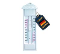 TFA Dostmann Termómetro analógico Maxima-Minima 10.3014.02 Agudos y Bajos Resistente a la Intemperie Blanco L 80 x An 32 x Al 232 mm