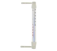 TFA Dostmann Termómetro analógico para ventanas, 14.6007, resistente a la intemperie, lectura cómoda de temperatura exterior, plástico, blanco