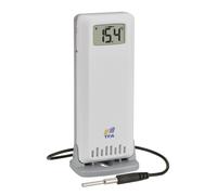 TFA Dostmann TFA-ID 30.3905.02 - Transmisor de temperatura y humedad de repuesto para TFA.me (uso profesional, sensor impermeable, exterior o interior), color blanco