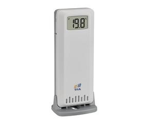 TFA Dostmann TFA-ID - Transmisor adicional ID-A5, 30.3901.02, para estaciones TFA.me, control de temperatura, exterior o interior, alcance de 100 m, 868 MHz, color blanco